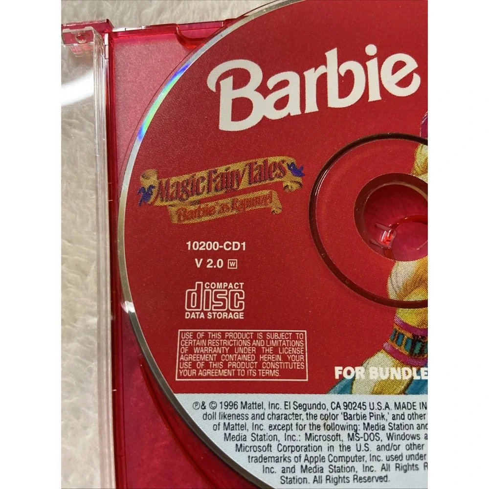 Barbie Magic Fairy Tales As Rapunzel PC CD ROM VTG For Bundled Sale Only 1996